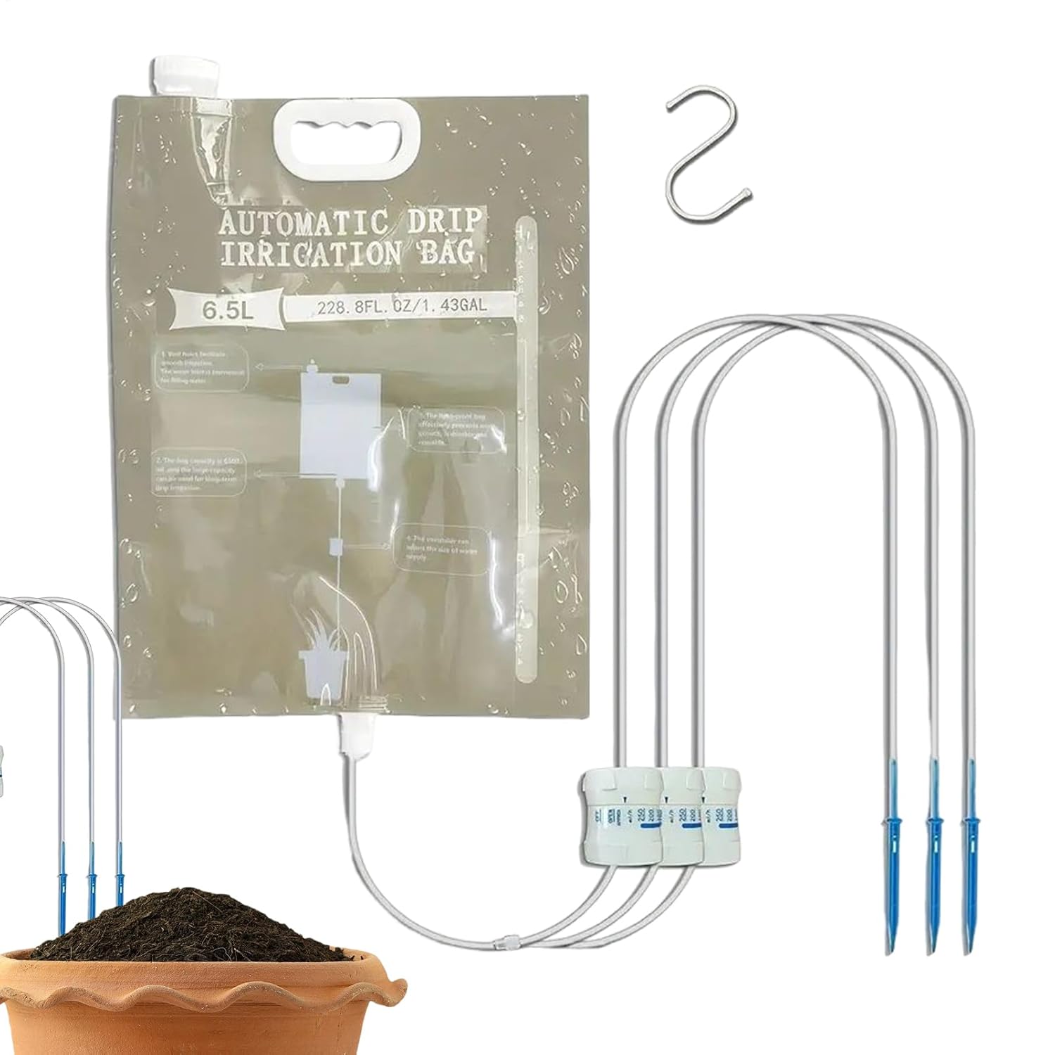 Plant Parent Kit - جهاز تنقيط للري الآلي، قابل لضبط