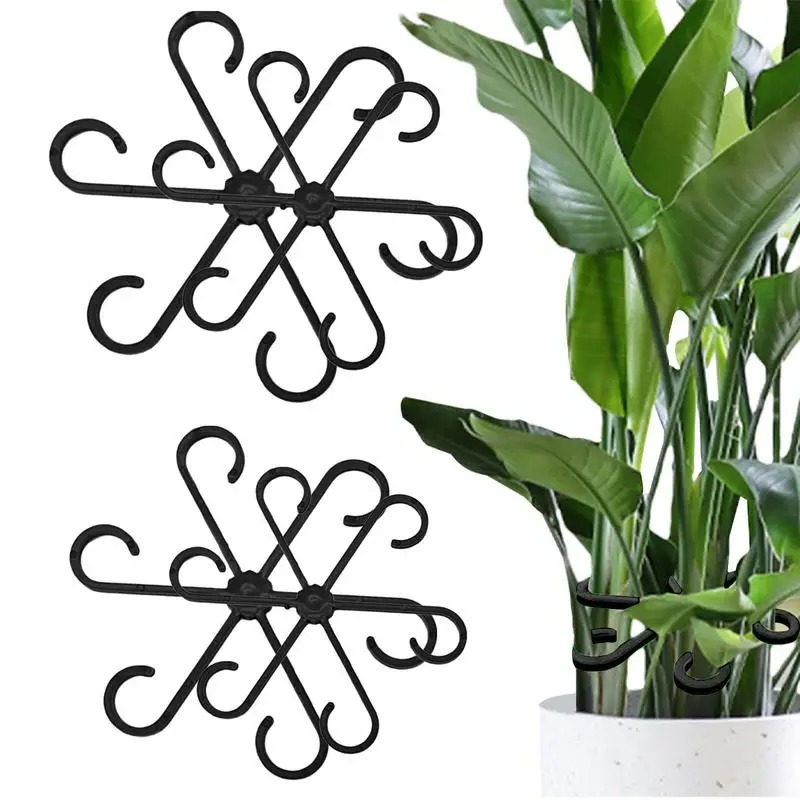Variegated Monstera Node - 4 قطع من مشابك دعم النباتات