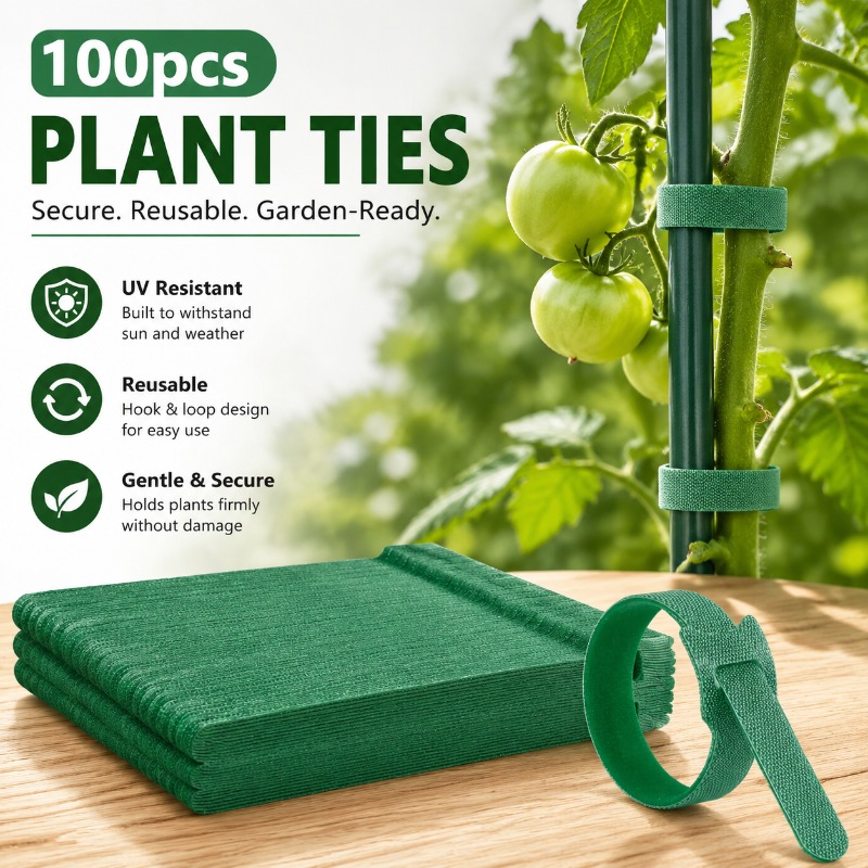 Plant Parenting - 100 قطعة من روابط النباتات النايلونية