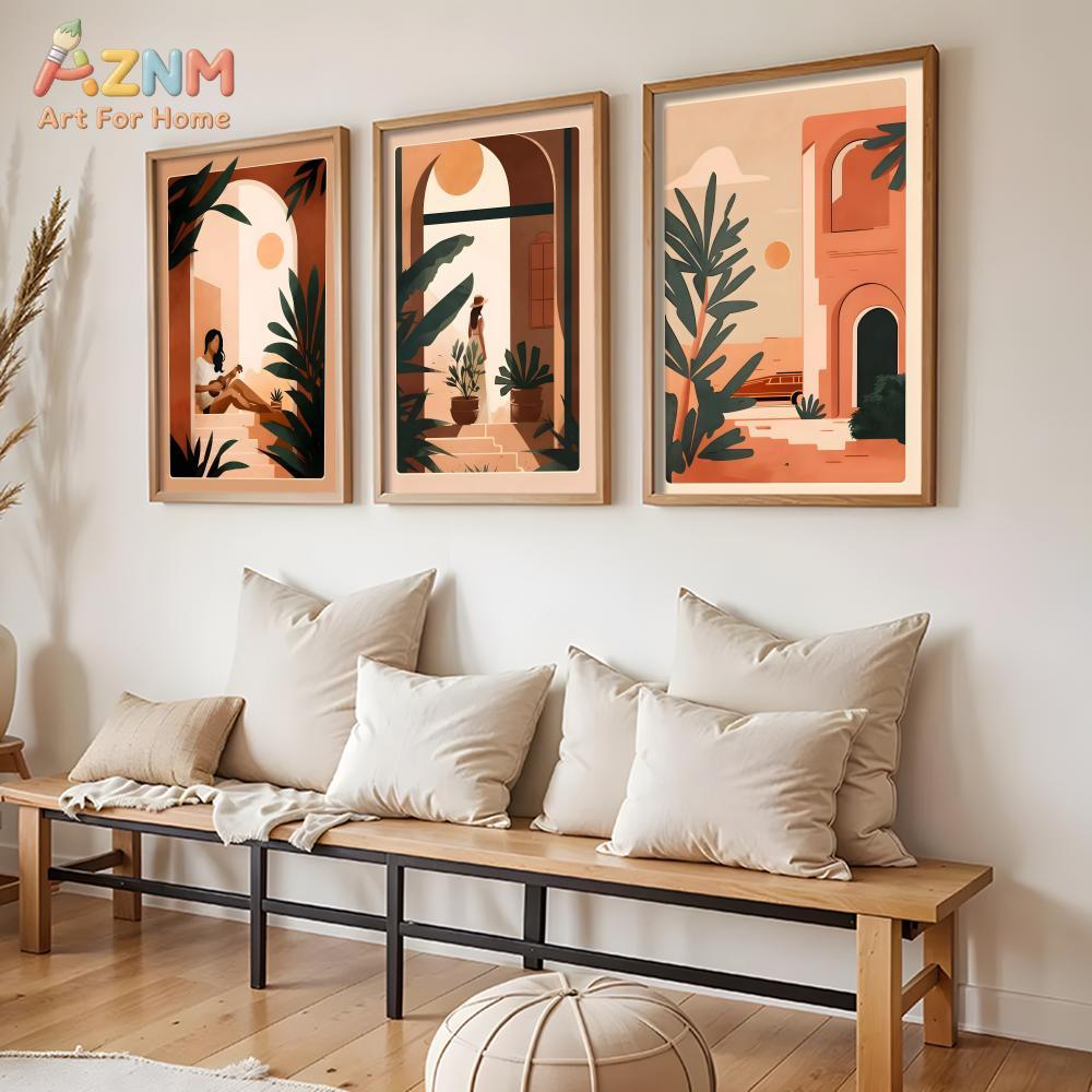 AZNM لوحة جدارية قماشية بوهو م - مراجعة Plant Parenting وسعره