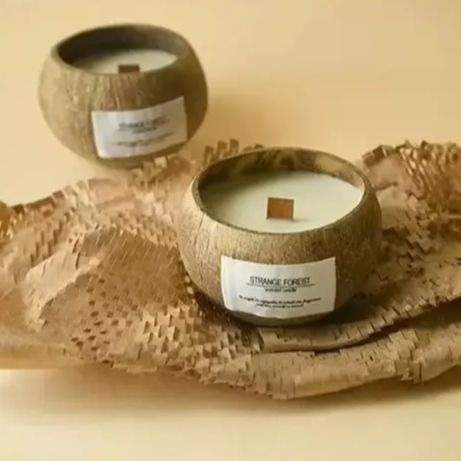 شمعة معطرة على شكل قشرة جوز ال - مراجعة Plant Parenting وسعره
