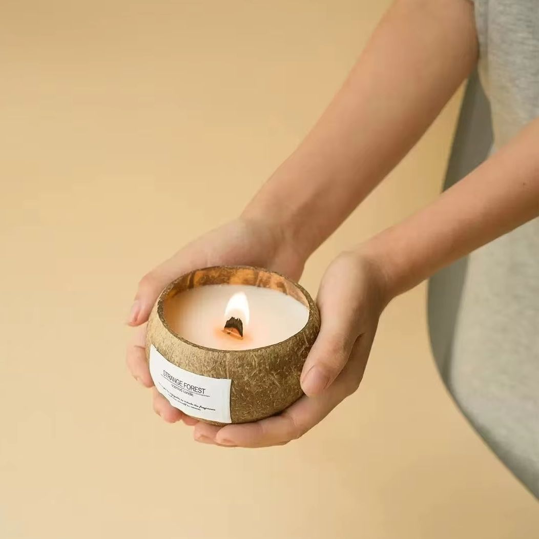 شمعة معطرة على شكل قشرة جوز ال - مراجعة Plant Parenting وسعره