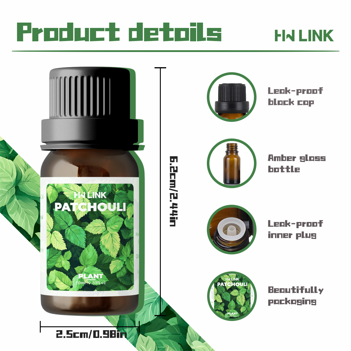 زيت الباتشولي العطري النقي 10  - مراجعة Plant Parenting وسعره