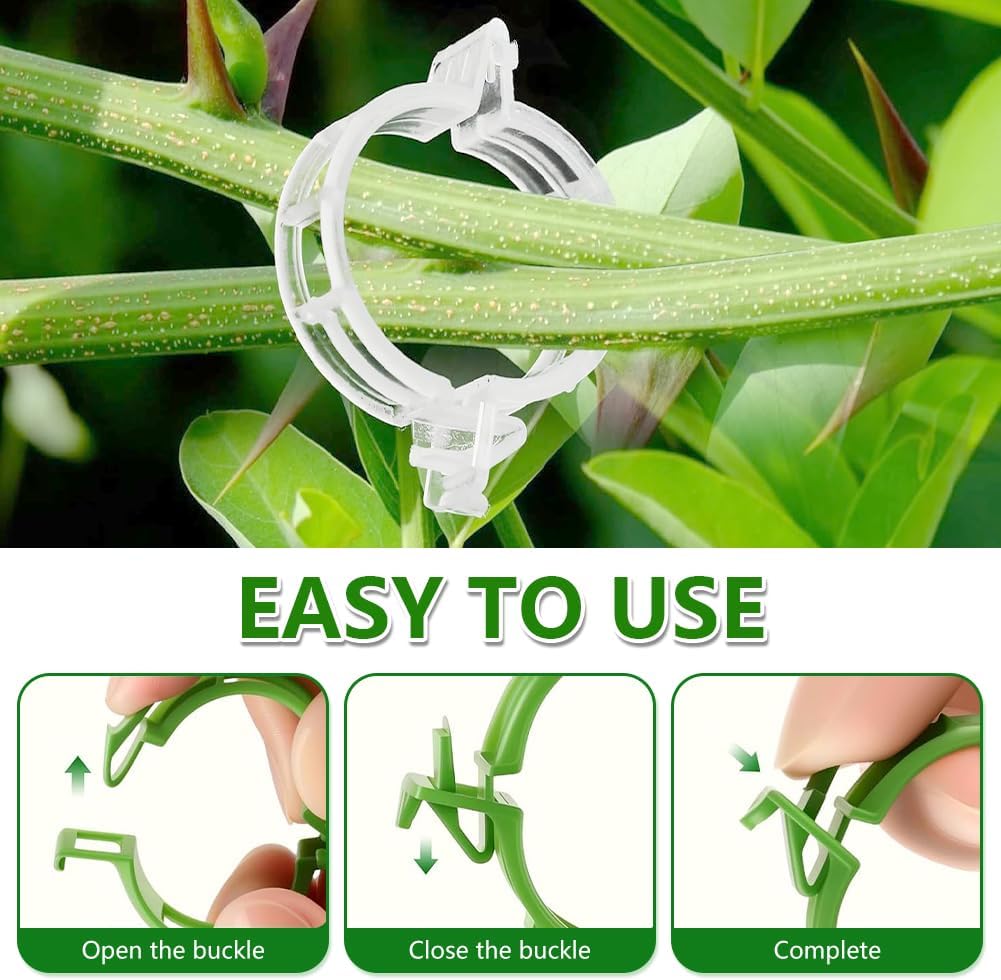 100 قطعة من مشابك دعم النباتات - مراجعة Plant Parenting وسعره