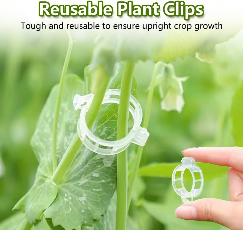 100 قطعة من مشابك دعم النباتات - مراجعة Plant Parenting وسعره